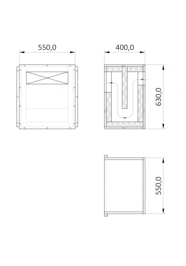 Hangszigetelés Type 03 - 500x625x400