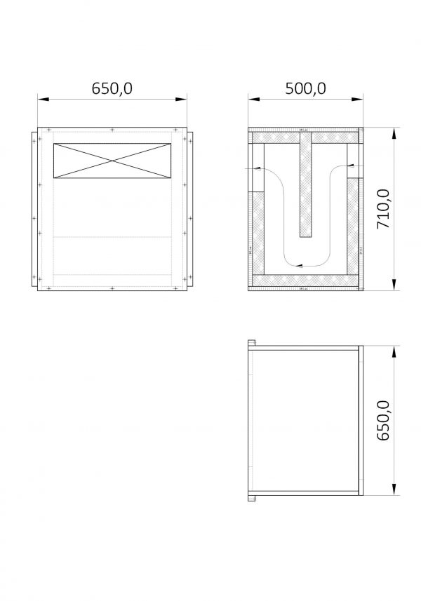 Hangszigetelés Type 04 - 550x700x540