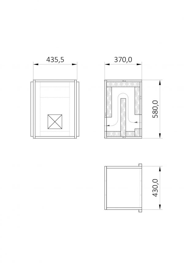 Hangszigetelés Type 02 500x480x370